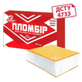 Морозиво-пломбір Ласунка брикет 90г